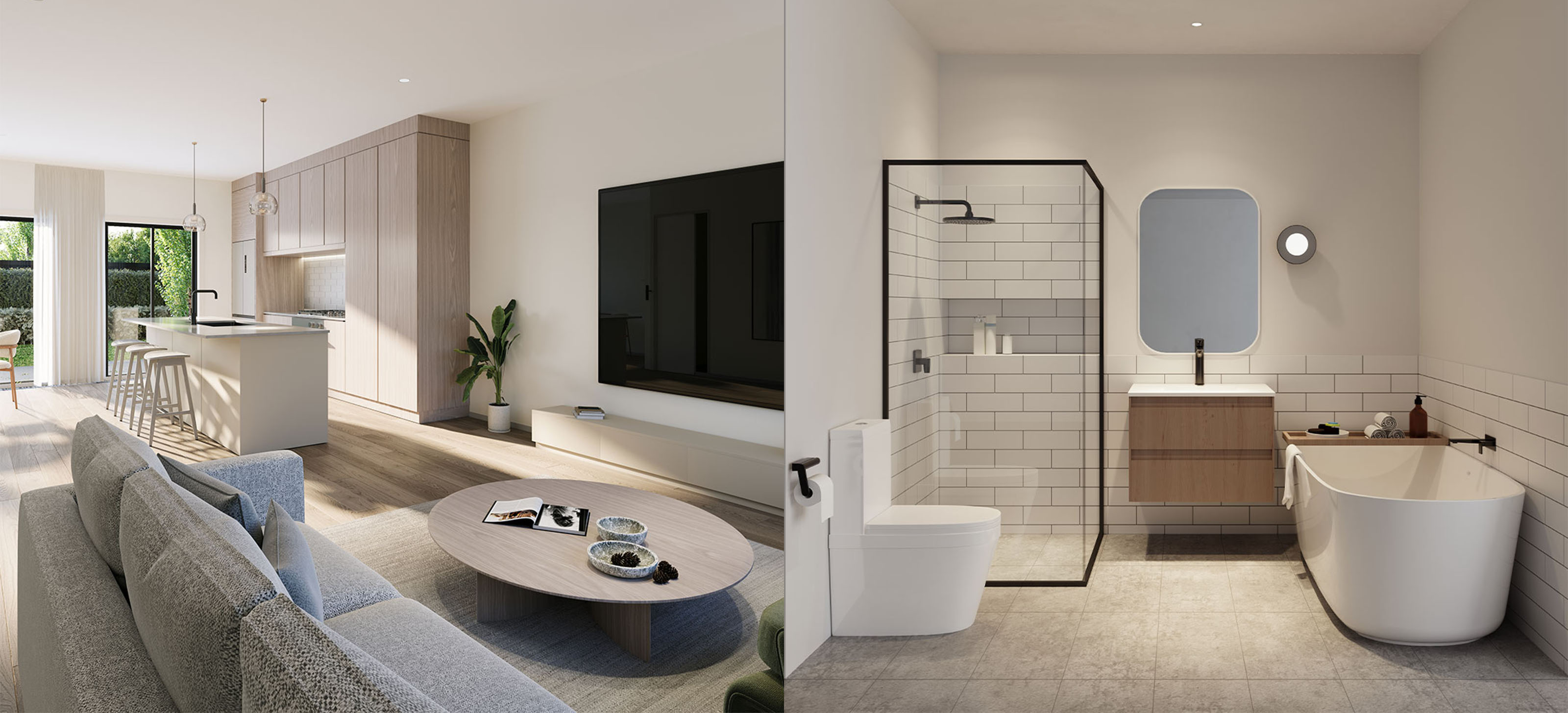 Epping Estate Acacia Kitchen Bathroom